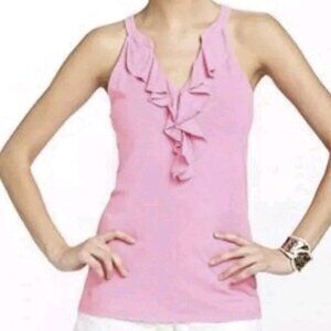 Lilly Pulitzer Pinkish purple  Ruffle Shay Tank Top Med ( RUNS SMALL ) 33" Bust